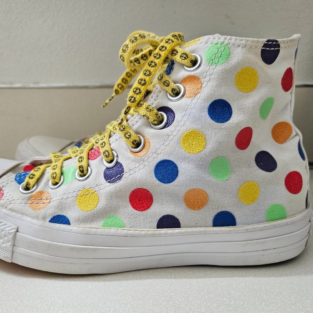Converse Chuck Taylor All Star Sneakers Miley Cyrus Polka Dot Women's 8.5
